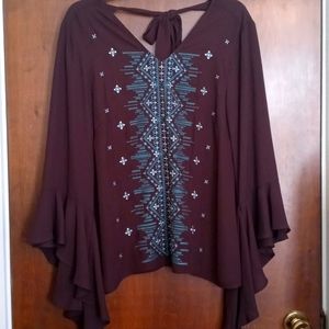 Cruel bell sleeve top